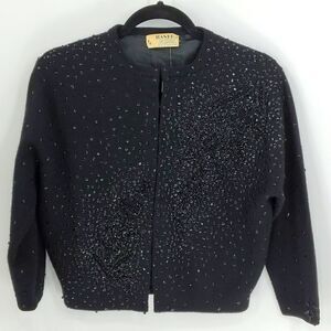 Banff Ltd wool vintage sweater with sequins. No size tag, in guessing‎ a medium.